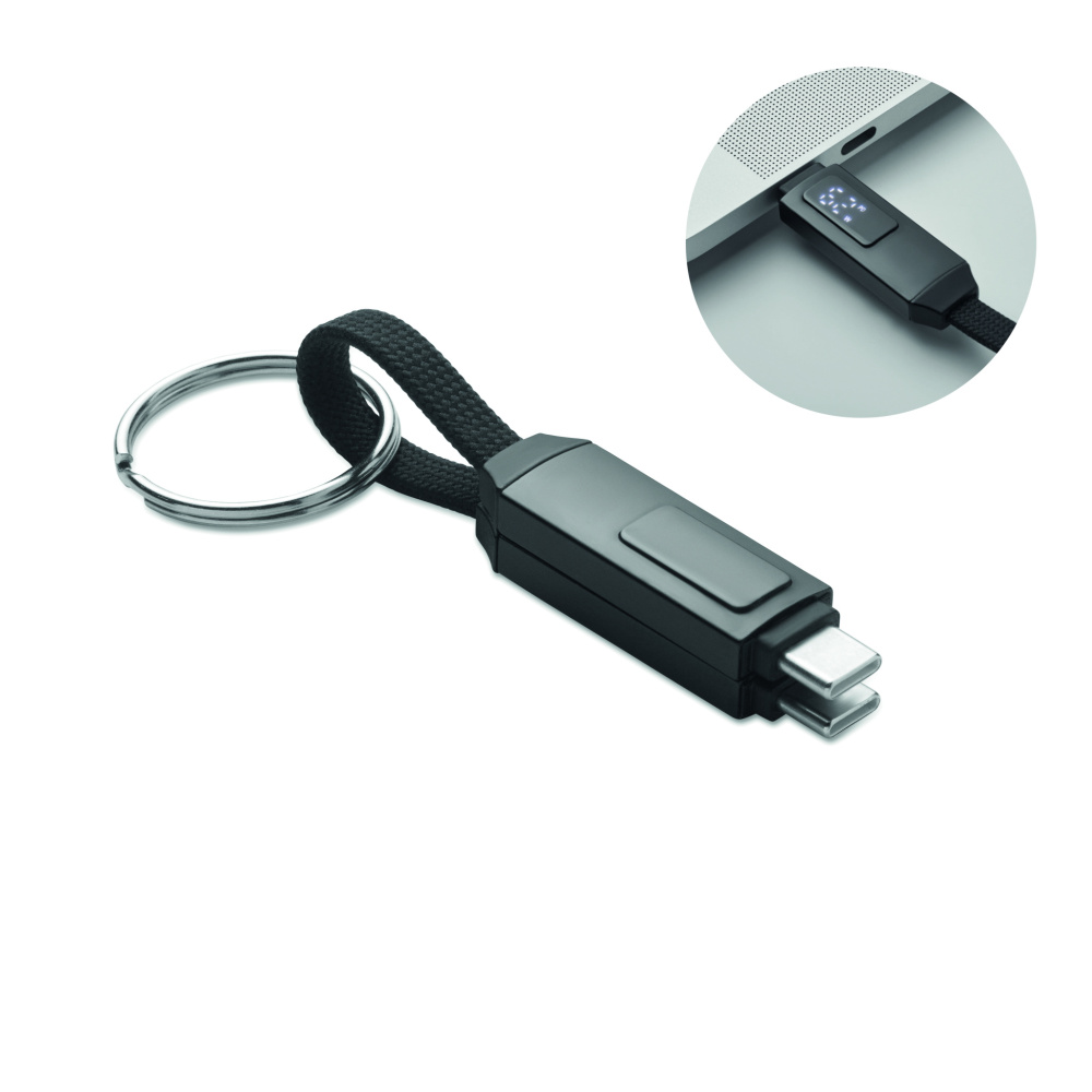 Logotrade corporate gift picture of: 60W charging cable keyring